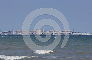 Lakefront nuclear power plant