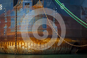 Bow detail of Great Lakes ship