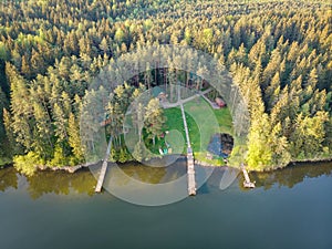 The lakes and the forest