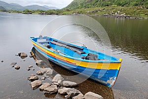 Lakes of Killarney moored boat
