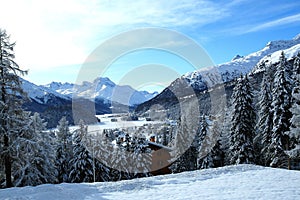 Lakes near St. Moritz photo