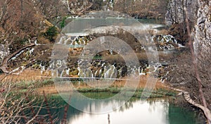 Lakes in plitvice natioanl park photo