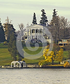 Lakeshore mansion photo