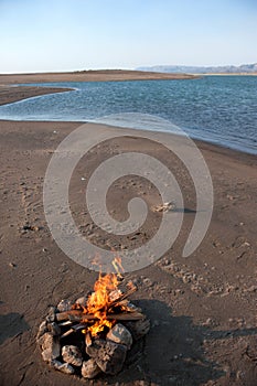 Lakeside Campfire