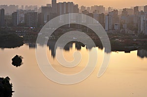 The lakeside of Changsha West Lake Park