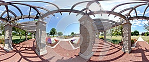 Lakeside Garden Arbor Panorama