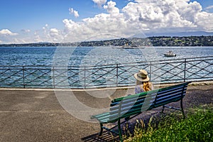 On the lakeside in Geneva