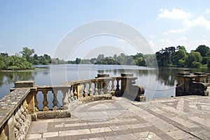 Lakeside. Hever castle garden, Kent, England