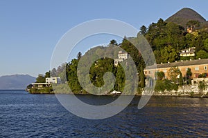 Lakeside of Lago Maggiore near Laveno