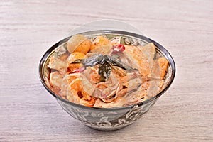 Laksa, spicy noodle soup