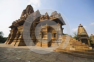 LAKSHMANA TEMPLE, Facade - South View, Western Group, Khajuraho, Madhya Pradesh, UNESCO World Heritage Site