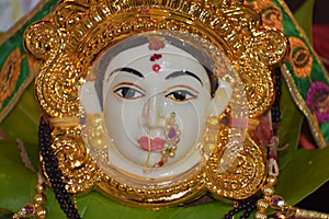A Beautiful Face of Goddess Laxmi photo