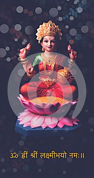 Lakshmi or laxmi puja on diwali festival