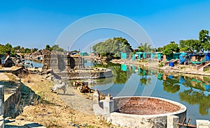 Lakulish Temple and Chhashiyu Lake at Pavagadh Hill - Gujarat, India