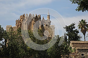 Lala Mustafa Pasha Mosque in old city of Famagusta, Nothern Cyprus