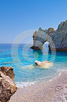 Lalaria beach at Skiathos island, Greece