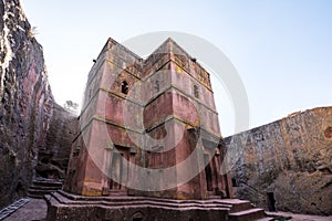 Lalibela, Ethiopia. Famous Rock-Hewn Church of Saint George - Bete Giyorgis