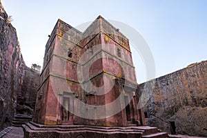 Lalibela, Ethiopia. Famous Rock-Hewn Church of Saint George - Bete Giyorgis