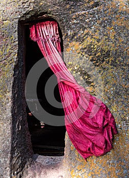 Lalibela, Ethiopia. Famous Rock-Hewn Church of Saint George - Bete Giyorgis