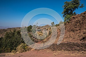 Lalibela, Ethiopia. Famous Rock-Hewn Church of Saint George - Bete Giyorgis