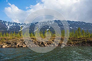 Lama Lake on Putorana Plateau, Taimyr. Russia