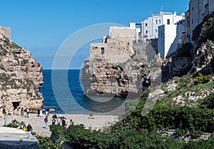 Lama Monachile beach, Polignano a Mare, Puglia, Italy