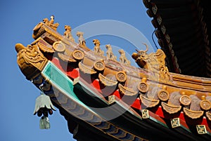 Lama Temple - mythical figures -