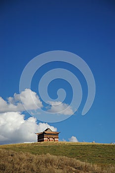 A lamaism temple of tibet photo