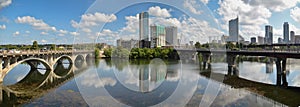 Lamar bridge and downtown Austin Texas