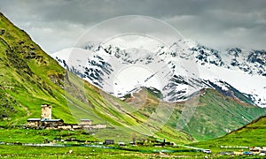 Lamaria Monastery in Ushguli, Georgia