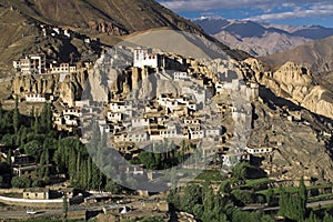 Lamayuru buddhist monastery and village in ladakh