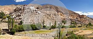 Lamayuru gompa - buddhist monastery in Indus valley