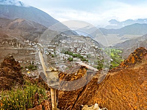 Lamayuru in the middle of the Himalaya mountain range