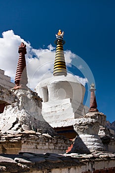 Lamayuru monastery stupa, Ladakh, India