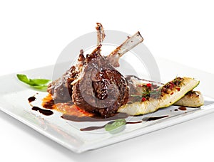 Agnello braciole un verdure 