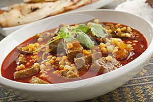 Lamb Curry with Naan Bread