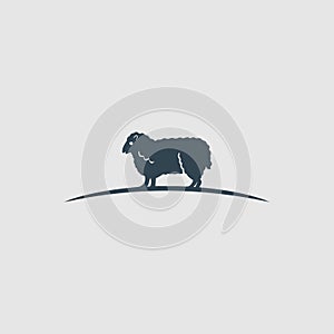 The lamb illustration logo