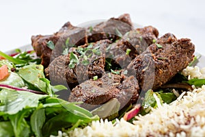 lamb kabob plate