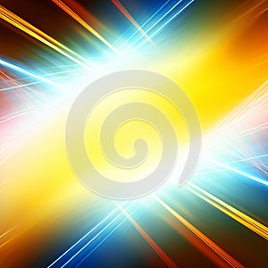 Lambent background with bright rays