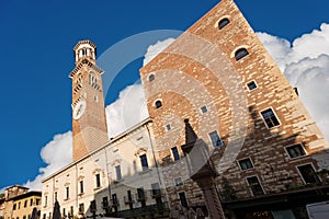 Lamberti Tower - Piazza Erbe - Verona Italy