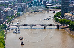 Lambeth Bridge across River Thames, London, England