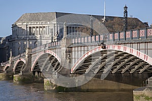 Lambeth Bridge and River Thames, Westminster, London