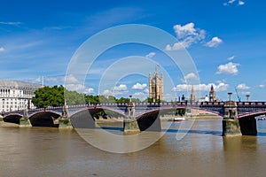 Lambeth Bridge and Westminster in the Summer