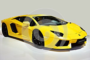The Lamborghini Aventador car