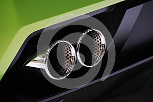 Lamborghini car exhaust pipe photo