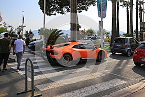 Lamborghini Huracan on the street
