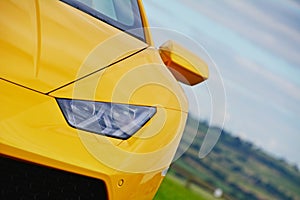 Lamborghini Huracan Supercar On The Race Track photo