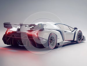lamborghini veneno car for a display mockup rendering photo
