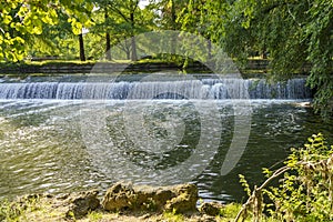 Lambro river in Milan, Italy