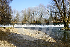 Lambro river in the Monza Park